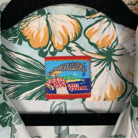 Reyn Spooner Joe Kealoha Floral Tropical Hibiscus Pullover Hawaiian Shirt XL - Picture 5 of 8